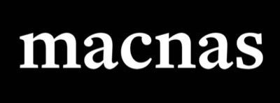 White text saying 'macnas' on black background